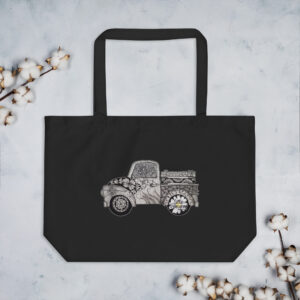 Large organic tote bag