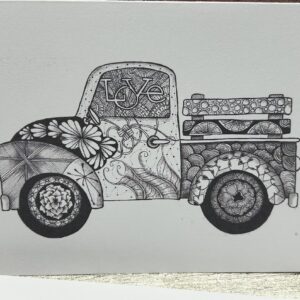 Zendoodle Classic Truck Blank Note Cards