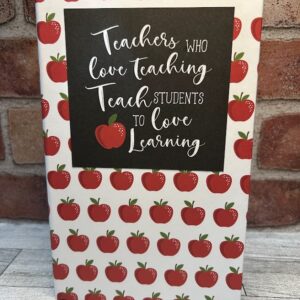 School-Themed Junior Legal Pad Holder (Apple)