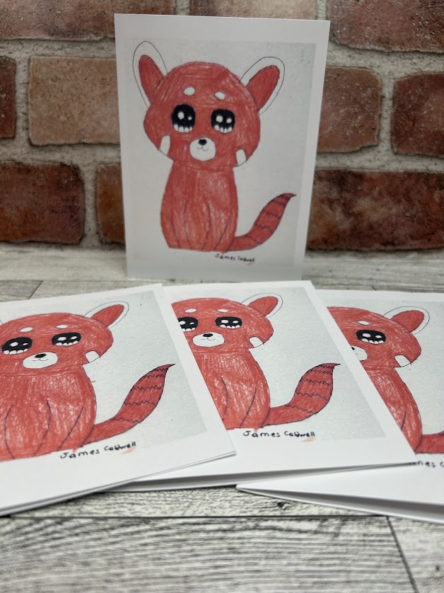 Red Panda Notecard Set (by Jay) - Image 3