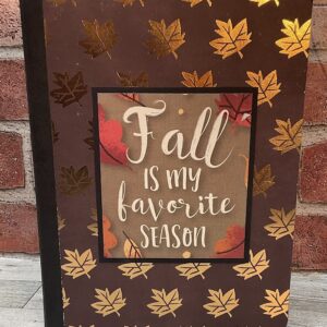 Fall-Themed Altered Composition Notebook