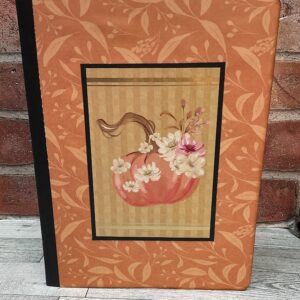 Pumpkin Themed Altered Composition Notebook