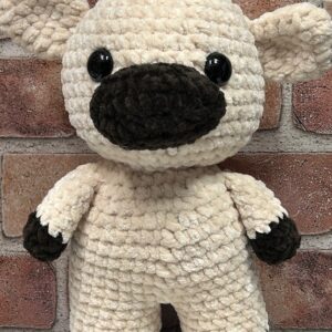 Coffee and Cream Crochet Cow