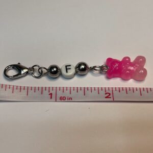 Gummi Bear Stitch Marker (Letter F)
