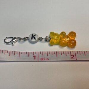 Gummi Bear Stitch Marker (Letter K)