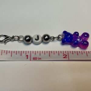 Gummi Bear Stitch Marker (Letter J)