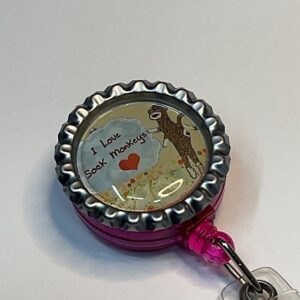 Sock Monkey Badge Reel - Design #1