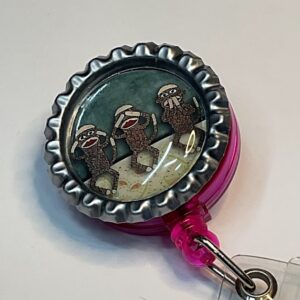 Sock Monkey Badge Reel - Design #2